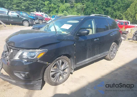 2017 Nissan Pathfinder Platinum из США, поврежденный, VIN 5N1DR2MM1HC679508